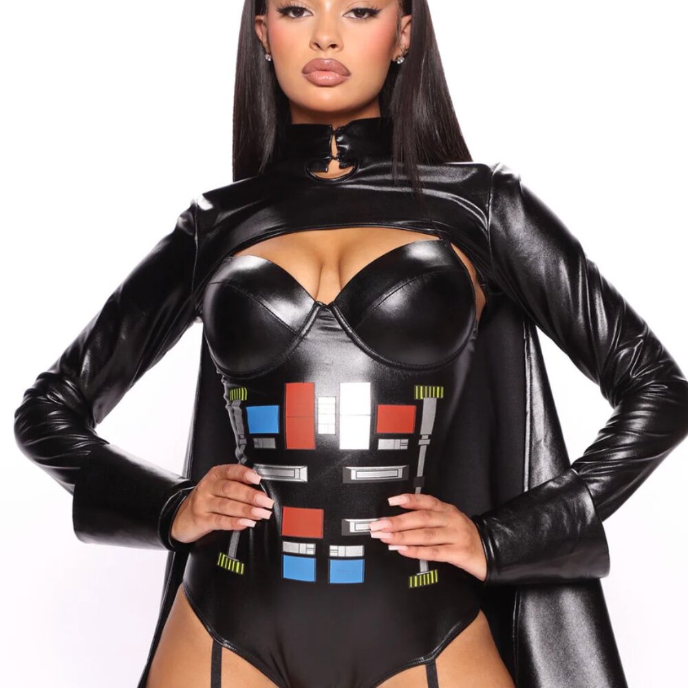 On The Naughty Side Halloween Costume Set, Size L (Darth Vader). Never worn. NWT